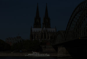 Digitalfotografie Dom und Hohenzollernbrücke, Test Bild digital